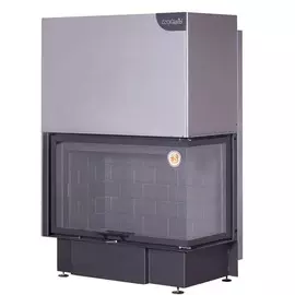 Угловая правая дровяная топка ЭКОКАМИН