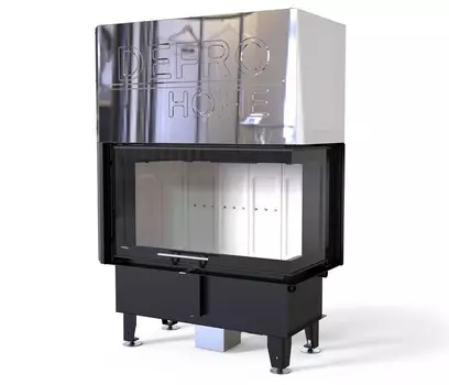 Угловая правая дровяная топка DEFRO