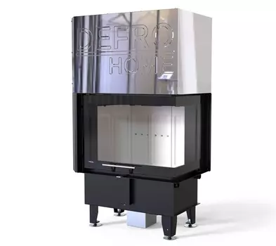 Угловая правая дровяная топка DEFRO