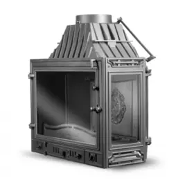 Угловая правая дровяная топка Kawmet