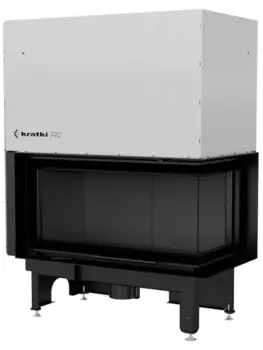 Угловая правая дровяная топка Kratki