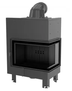 Угловая правая дровяная топка Kratki