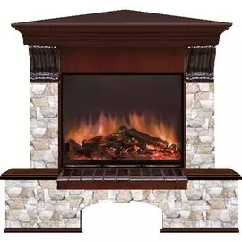 Угловой электрический камин Glenrich