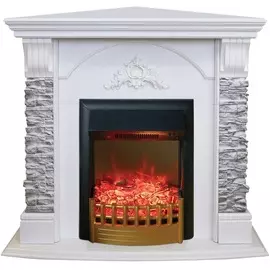 Угловой электрокамин в квартиру Real-Flame