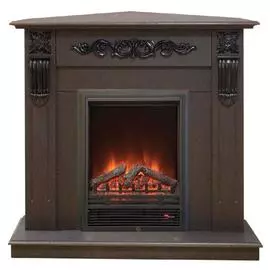 Угловой камин электрический с эффектом пламени Real-Flame