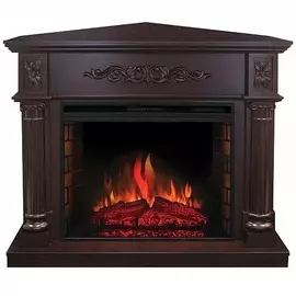 Угловой камин электрический с эффектом пламени Real-Flame