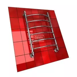 Водяной полотенцесушитель шириной 610 - 700 мм Двин