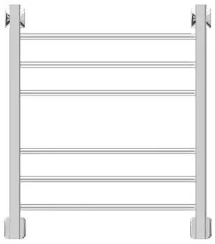 Водяной полотенцесушитель шириной 510 - 600 мм Двин
