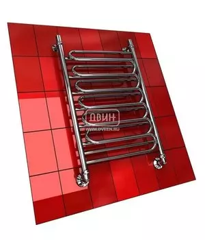 Водяной полотенцесушитель шириной 510 - 600 мм Двин