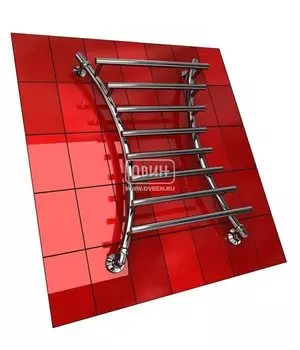 Водяной полотенцесушитель шириной 610 - 700 мм Двин