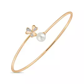 Браслет c бриллиантами и жемчугом