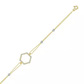 Браслет c фианитами