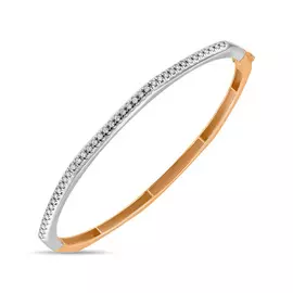 Браслет жесткий c бриллиантами