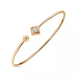 Браслет жесткий c бриллиантом