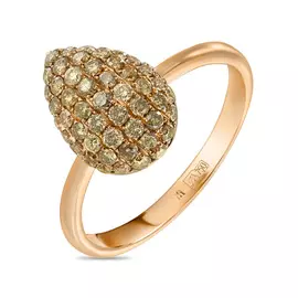 Золотое кольцо c бриллиантами