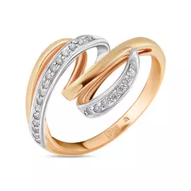 Золотое кольцо c бриллиантами