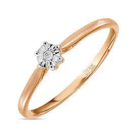 Кольцо c бриллиантом