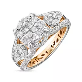 Кольцо c бриллиантами