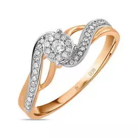 Кольцо c бриллиантами