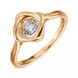 Кольцо c бриллиантом