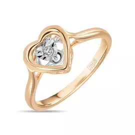 Кольцо c бриллиантом