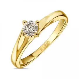 Кольцо c бриллиантом