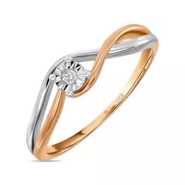 Кольцо c бриллиантом