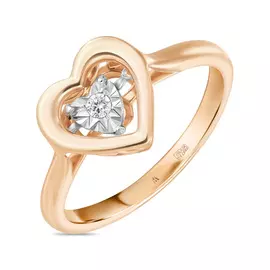 Кольцо c бриллиантом