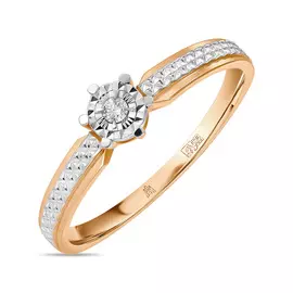 Кольцо c бриллиантом