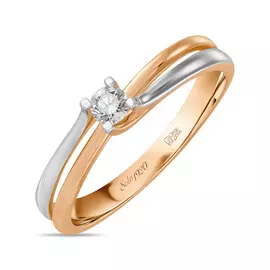 Кольцо c бриллиантом