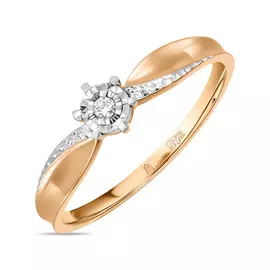 Кольцо c бриллиантом