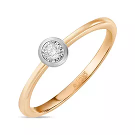 Кольцо c бриллиантом