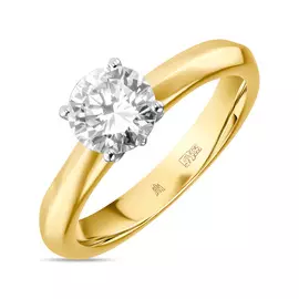 Кольцо c бриллиантом