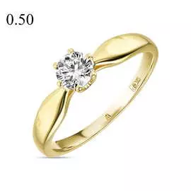 Кольцо c бриллиантом