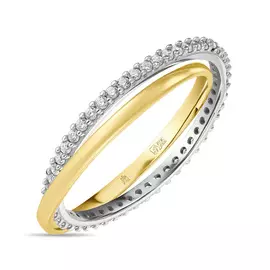 Кольцо c фианитами