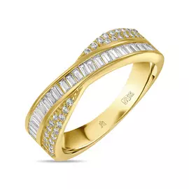 Кольцо c фианитами