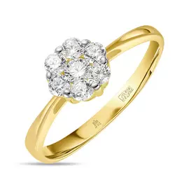 Кольцо c фианитами