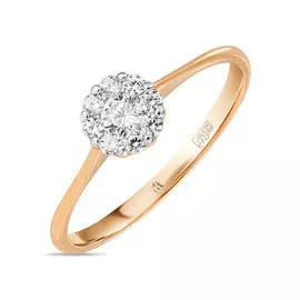 Кольцо c фианитами