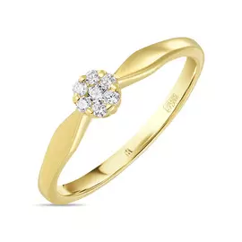 Кольцо c фианитами