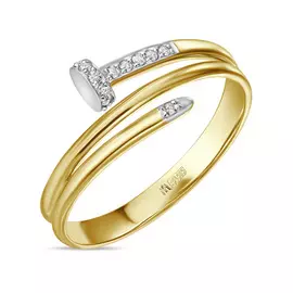 Кольцо c фианитами