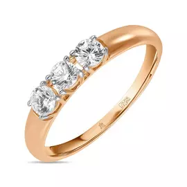 Кольцо c фианитами