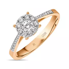 Кольцо c фианитами