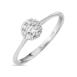 Кольцо c фианитами