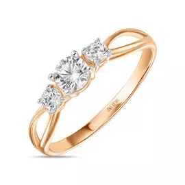 Кольцо c фианитами