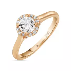 Кольцо c фианитами