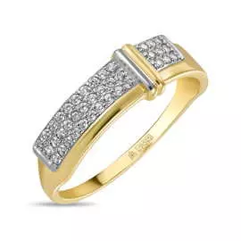 Кольцо c фианитами