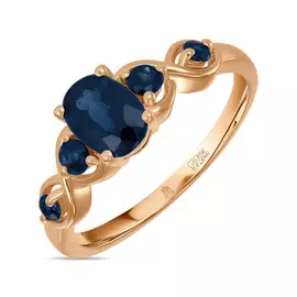 Кольцо c сапфирами
