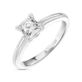 Кольцо c выращенный бриллиантом