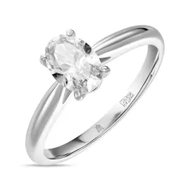 Кольцо c выращенным бриллиантом