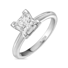 Кольцо c выращенным бриллиантом